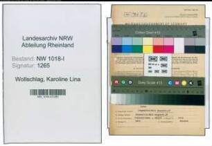 Entnazifizierung Karoline Lina Wollschlag , geb. 09.04.1891 (Gastwirtin)