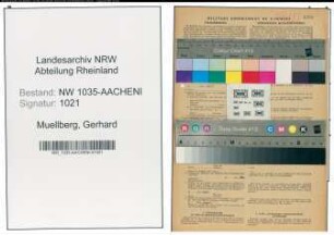 Entnazifizierung Gerhard Muellberg , geb. 11.07.1900 (Koksmeister)