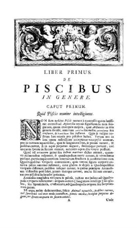 Liber Primus. De Piscibus in genere