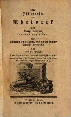 Die Philosophie der Rhetorik
