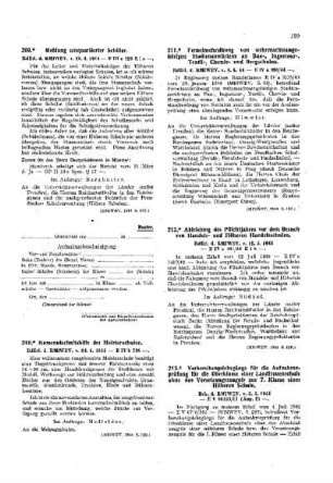 Meldung umquartierter Schüler : [Amtliche Erlasse] ; [Amtlicher Teil]