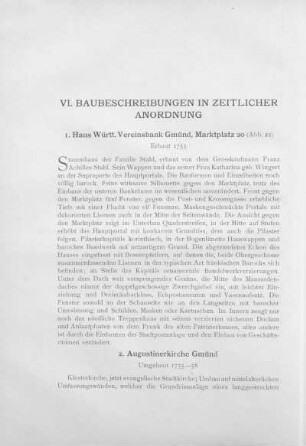 1. Haus Württ. Vereinsbank Gmünd, Marktplatz 20