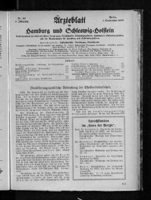Sprechstunde im "Haus der Aerzte"