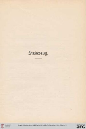 Steinzeug (Nr. 1-222)