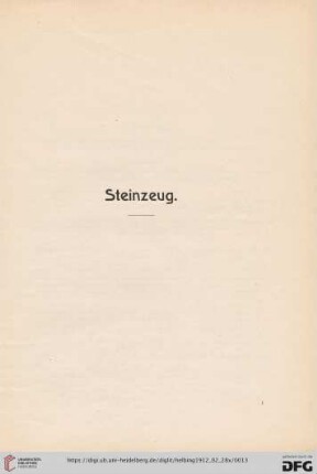 Steinzeug (Nr. 1-222)