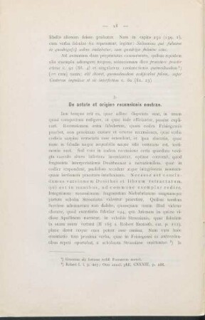3. De aetate et origine recensionis nostrae.