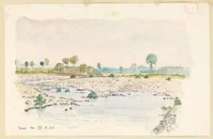 Skizzen: Verregnete Landschaft