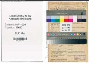 Entnazifizierung Max Rolf , geb. 06.09.1902 (Angestellter)