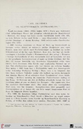 Carl Jacobsen og Glyptotekets Antiksamling