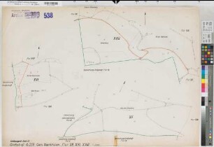 Grafschaft (Schmallenberg), Umlegung Grafschaft, Bl.23 Schätzungsriß Oberkirchen Flur 15;16;18