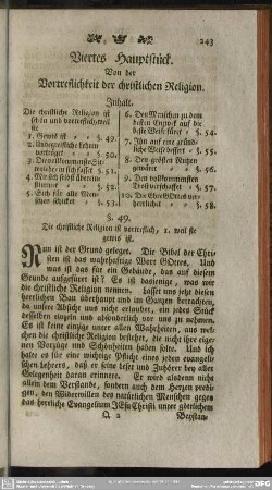 Viertes Hauptstück. Von der Vortreflichkeit der christlichen Religion