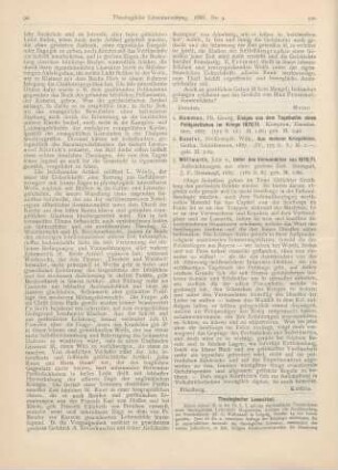 100 [Rezension] Hammon, Georg, Einiges aus dem Tagebuche eines Feldgeistlichen im Kriege 1870/71