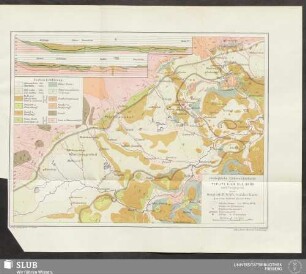 Geologische Uebersichtskarte von Teplitz, Bilin, Dux, Brüx und Umgegend