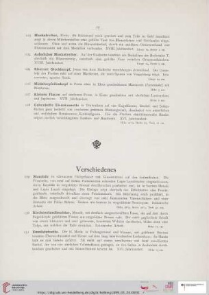 Verschiedenes (Nr. 129-138)