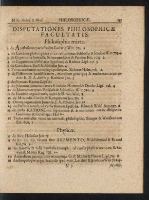 Disputationes Philosophicae Facultatis