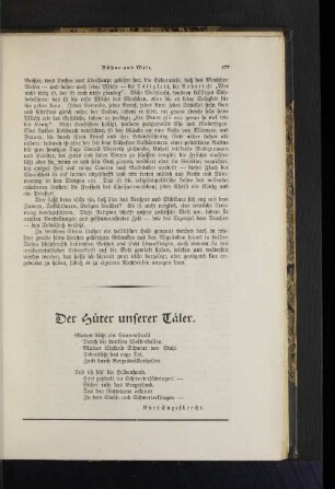 Der Hüter unserer Täler.
