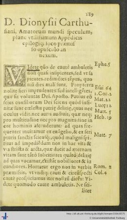 Domini Dionysii Amatorum mundi speculum