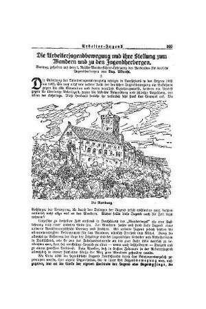 Die Arbeiterjugendbewegung und ihre Stellung zum Wandern und zu den Jugendherbergen