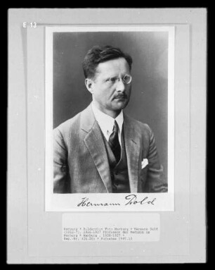 Hermann Dold (1882-?), 1926-1927 Professor der Medizin in Marburg