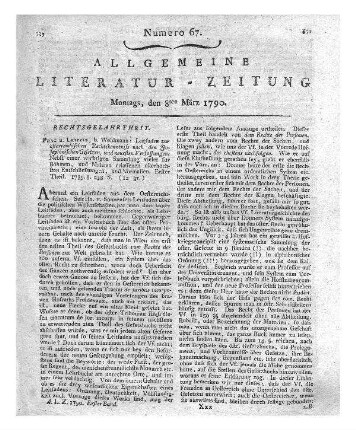 Leitfaden zur österreichischen Rechtskenntniss nach den Josephinischen Gesetzen und neuesten Verfassungen. Nebst einer wichtigen Sammlung vieler für Böhmen, und Bähren erlassenen allerhöchsten Entschliessungen, und Normalien. Prag; Leipzig: Weidmann 1789