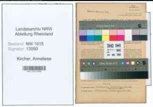 Entnazifizierung Anneliese Kircher , geb. 30.08.1907 (Bueroangestellte)
