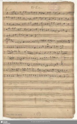 1ste Violine [unvollst.]