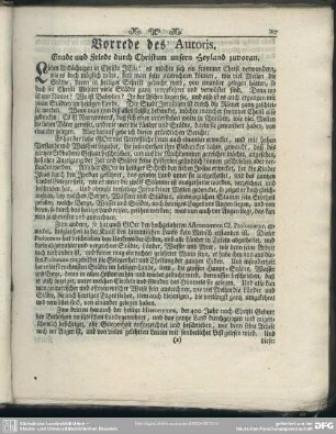 Vorrede des Autoris