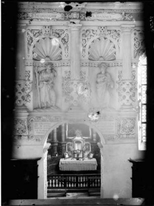 Hechingen Franziskanerkirche Sankt Luzen Eingang zur Antoniuskapelle