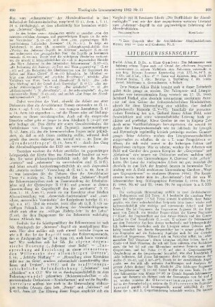 Liturgiewissenschaft