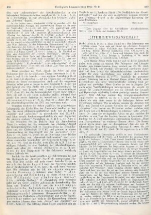 Liturgiewissenschaft
