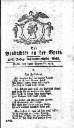 38. Stueck, 21. September 1818