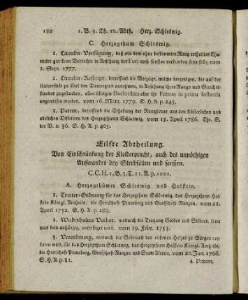Eilfte Abtheilung. - Siebenzehnte Abtheilung.