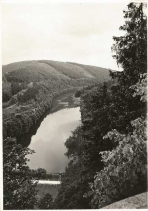 Erzgebirge. Zschopautal. Blick von der Bodemerkanzel talaufwärts