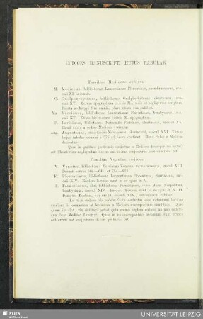 Codices manuscripti hujus fabulae
