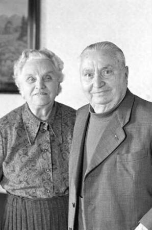 Diamanthochzeit der Eheleute Marie und Otto Daubenberger aus Grötzingen