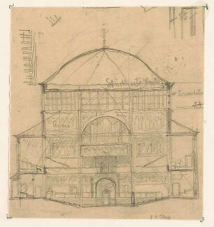 Fischer, Theodor; Nürnberg; Reformations - Gedächtniskirche - Schnitt