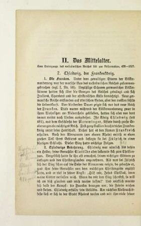 II. Das Mittelalter. Vom Untergange des weströmischen Reiches bis zur Reformation, 476 - 1517