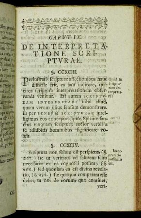 Caput IX. De interpretatione scripturae.