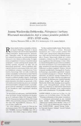 71: [Rezension von: Joanna Wasilewska-Dobokowska, Pióropusze i turbany]