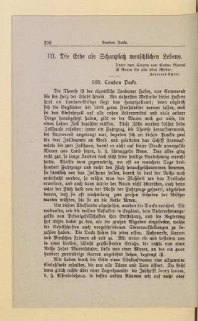 III. Die Erde als Schauplatz menschlichen Lebens