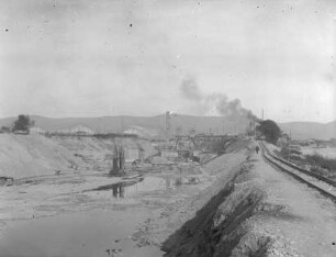 Baustelle Schleuse Schwabenheim