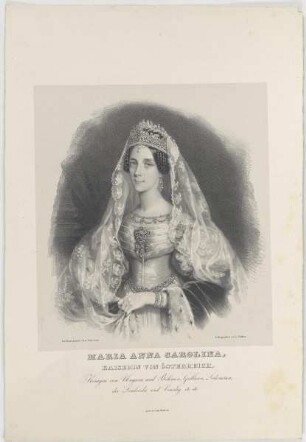 Bildnis der Maria Anna Carolina von Österreich