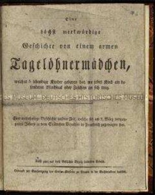 Bericht über eine Fünflingsgeburt