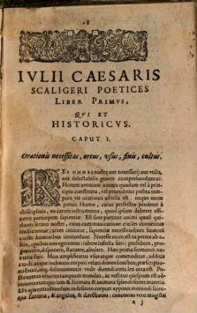 Ivlii Caesaris Scaligeri A Bvrden, Viri Clarissimi, Poetices libri septem