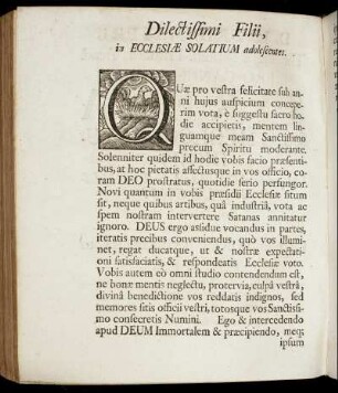 Dilectissimi Filii, in Ecclesiæ Solatium adolescentes.