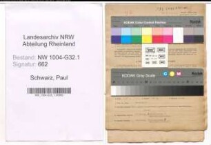 Entnazifizierung Paul Schwarz , geb. 14.09.1896 (Angestellter)