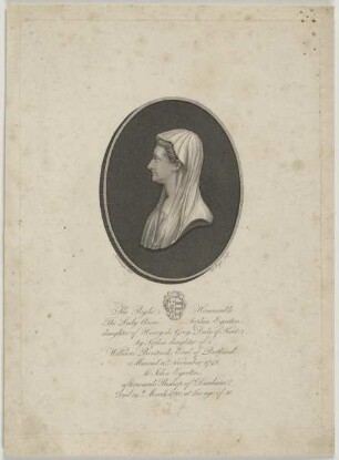 Bildnis der Anne Sophia Egerton