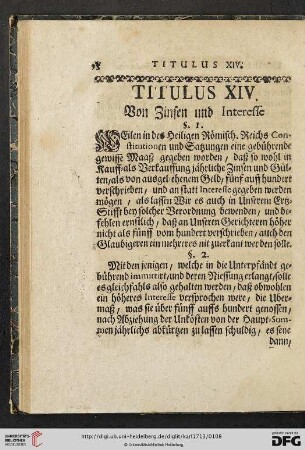 Titulus XIV
