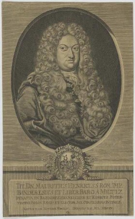 Bildnis des Mauritius Henricus Rom. Imp. Banderesius et LiberBaro à Miltiz