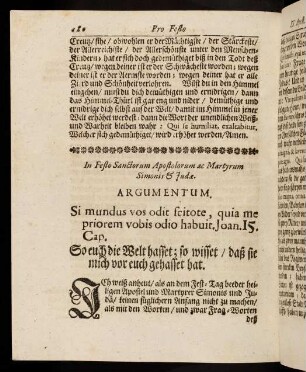 180-198, In Festo Sanctorum Apostolorum ac Martyrum Simonis & Judae; In Festo omnium Sactorum